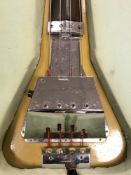 A Framus 'Bean pole' bass electric guitar, circa 1960, cased.