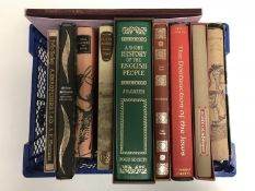 Ten Folio Society volumes - A short History of the English people etc.