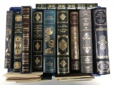 Ten Franklin library volumes - The adventures of Huckleberry Finn etc.