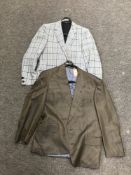Two vintage Gentleman's sports jackets - Christian Dior and Bernard Gross & Son.