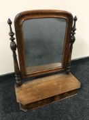 A 19th century mahogany dressing table mirror,