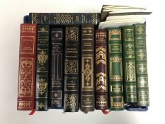 Ten Franklin library volumes - Paradise lost etc.