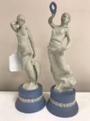 Two Wedgwood figurines - Leda and the Swan and Terpsichore,