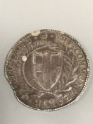 A silver crown 1653 CONDITION REPORT: Twin shield on reverse with V above. 29.7g. 44.