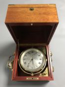 A fine quality boxed chronometer by John Fletcher, maker to the Admiralty, 48 Lombard street,