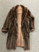 A mid twentieth century mink lady's coat.