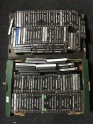 Two boxes of Playstation games