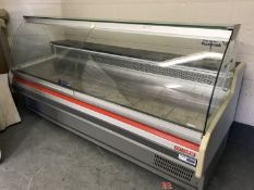 A refrigerated Arnee shop display counter,