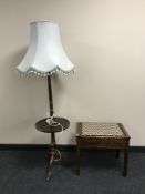 A storage piano stool,