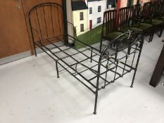 An antique French iron day-bed frame