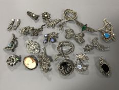 A quantity of silver marcasite jewellery (25)