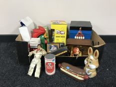 A box of fifteen novelty radios