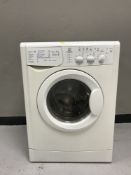 An Indesit washing machine