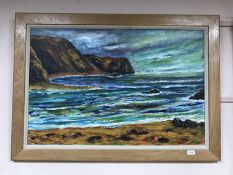 Ian Anderson : Durgal Dower, oil on board, signed, dated '97, framed.