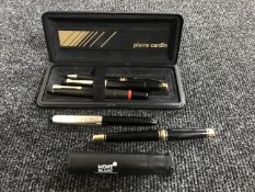 A Pelikan fountain pen, another fountain pen with 14ct gold nib,