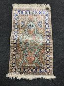 A silk Keyseri prayer rug
