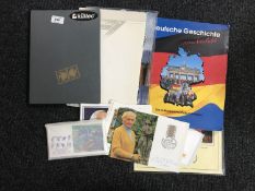 A collection of foreign stamps and postcards mainly German