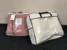 Five bags of assorted bedding,