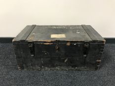 A pine storage crate