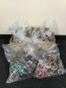 Six bags of costume jewellery