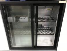 An Autonumis double door under bench bottle chiller