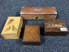 Four interesting table boxes.