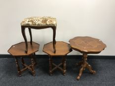 An Italian style wine table,