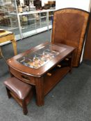 A coffee table / table football with two stow-a-way stools