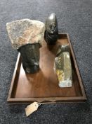 A twin handled serving tray,