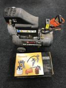 A Power G Plus air compressor with accessories
