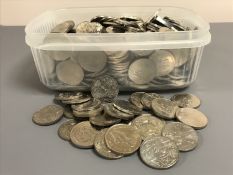 Approximately four hundred modern issue Crowns.