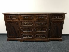 A Regency style break-fronted sideboard