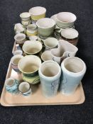 Two trays of Nixon & Bolam St Anthony pottery