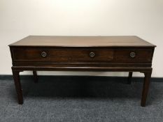 A Victorian mahogany side table