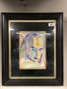 Anton Sulek : Head and Shoulder Study of a Gentleman, watercolour, signed, 25 cm x 18 cm, framed.