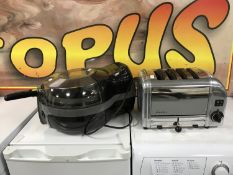 A Dualit four slot toaster and a Tefal Actifry