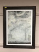 Mark Elliott : The Mill Worker, oil on board, 41 cm x 29 cm, signed, framed.