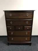 A Stag Minstrel seven drawer chest