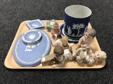 A tray of Wedgwood Jasper ware,