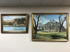 Two gilt framed oils by G.