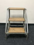 A set of mid-20th century metal framed H.C.