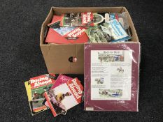 A box of books and magazines - record collectors,