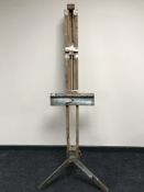 A large wooden artists easel