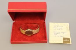 A Gentleman's silver gilt Omega de Ville wristwatch,