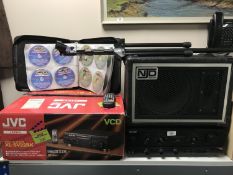 A professional JVC XL-SV22BK karaoke system,