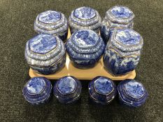 Ten Ringtons tea caddies