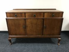 A walnut Queen Anne style sideboard