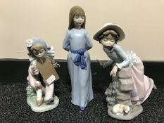 Three Nao figurines