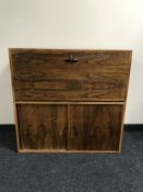 A 1970's rosewood sliding door cupboard and a cocktail cupboard CONDITION REPORT: