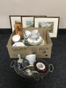 A box of china tea service,